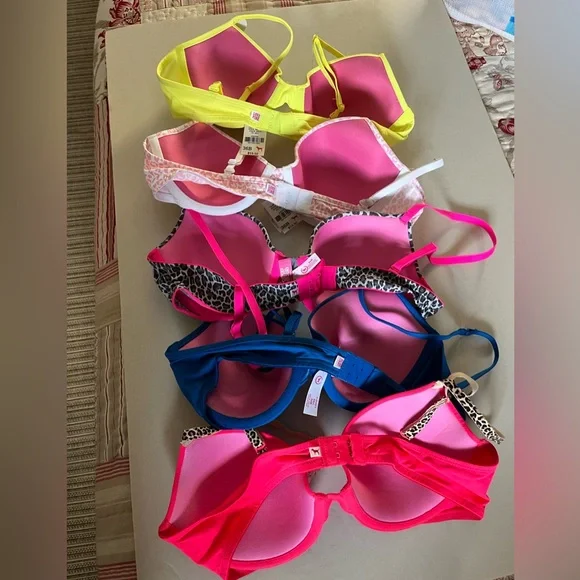 5 PINK Victoria's Secret Bras - Picture 3 of 4
